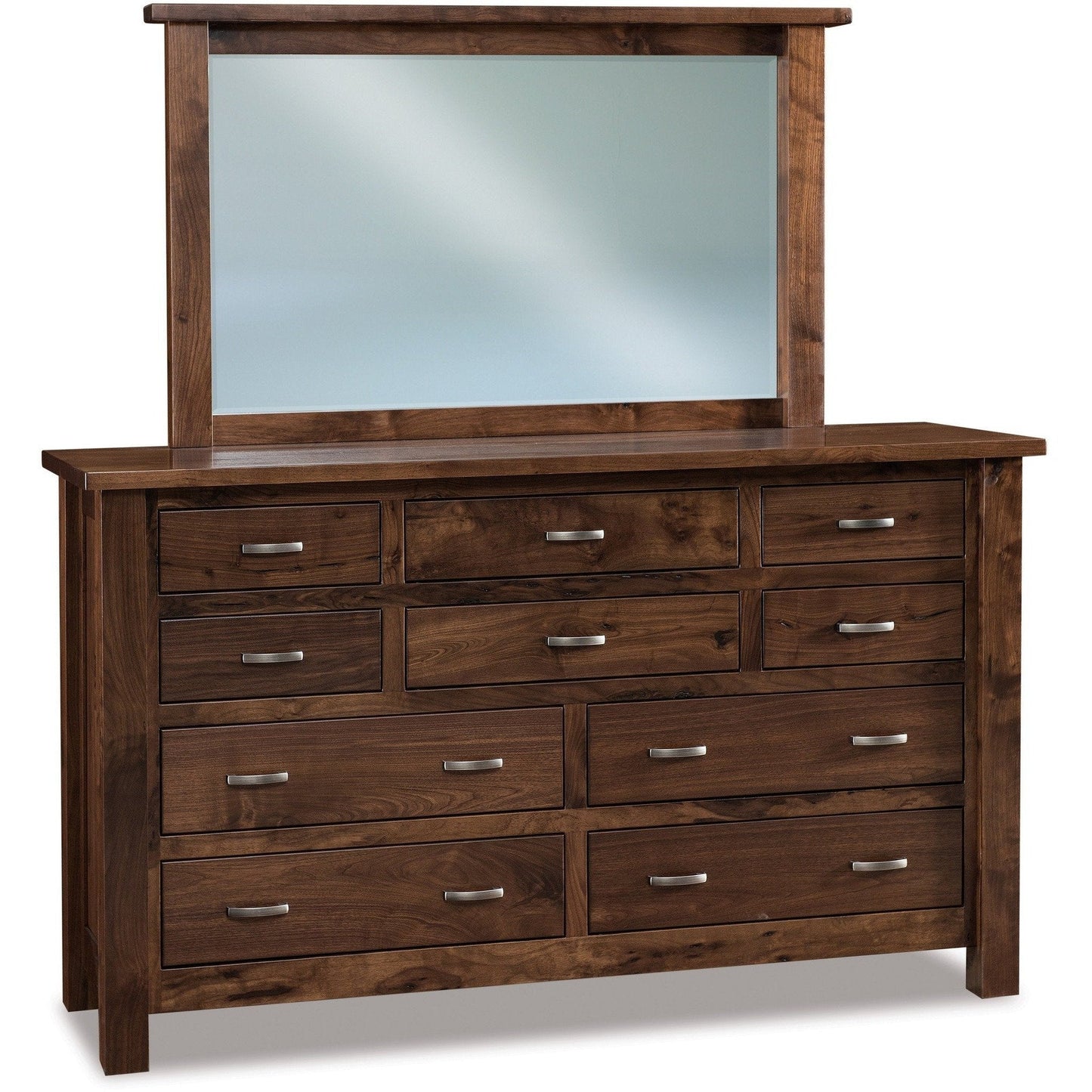 QW Amish Heidi 10 Drawer Dresser & Optional Mirror - 105R-JRHI-066