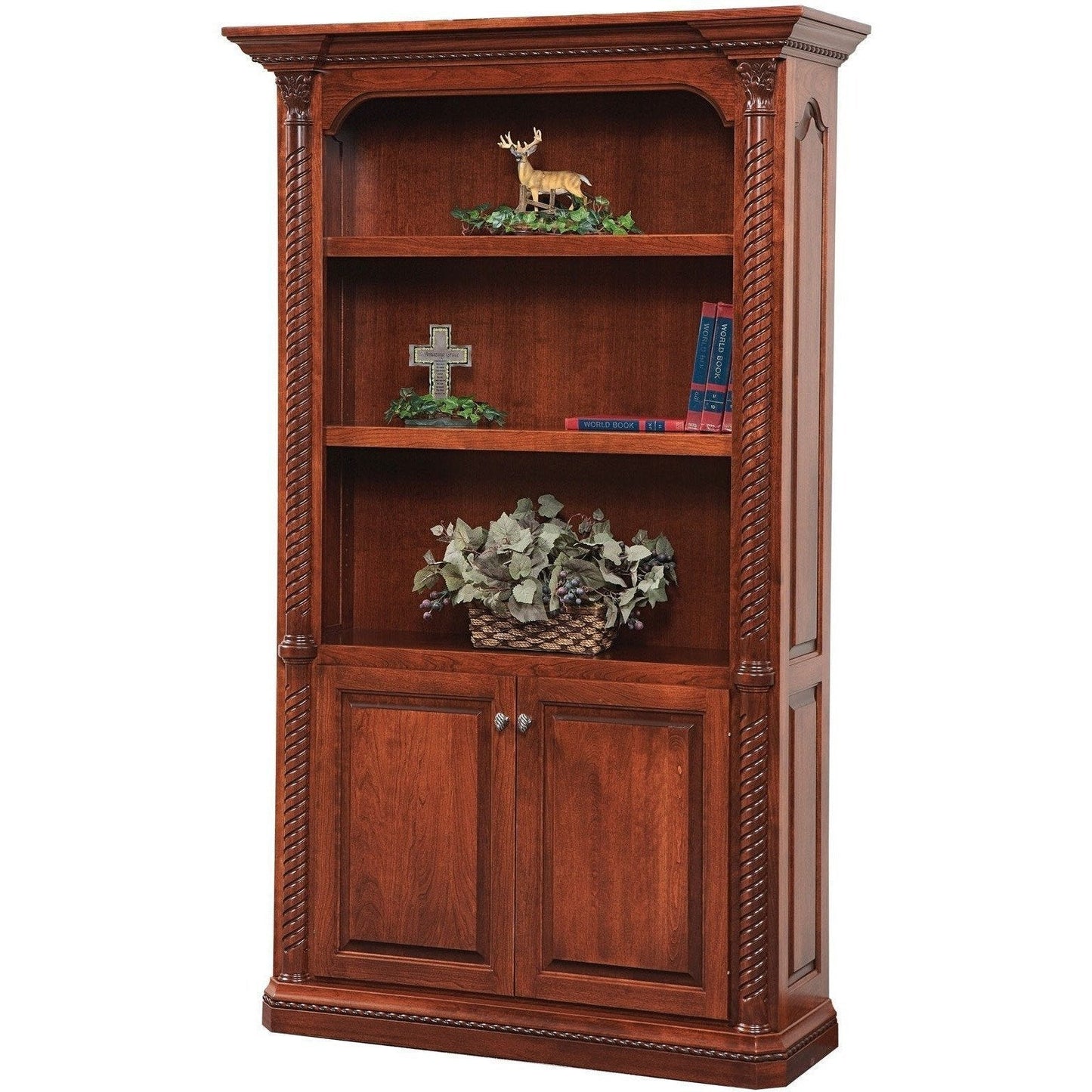 QW Amish Lexington Office Bookcase - 450C-LEX-311-2DR-311