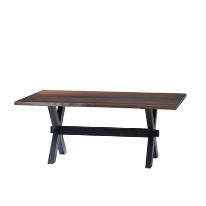 QW Amish Manhattan Live Edge Table - 371Y-MANHATTAN