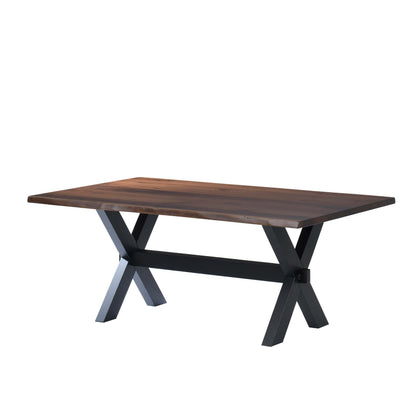 QW Amish Manhattan Live Edge Table - 371Y-MANHATTAN