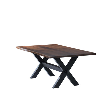 QW Amish Manhattan Live Edge Table - 371Y-MANHATTAN