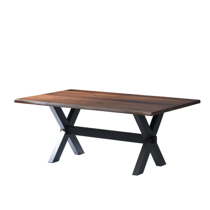 QW Amish Manhattan Live Edge Table - 371Y-MANHATTAN