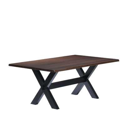 QW Amish Manhattan Live Edge Table - 371Y-MANHATTAN