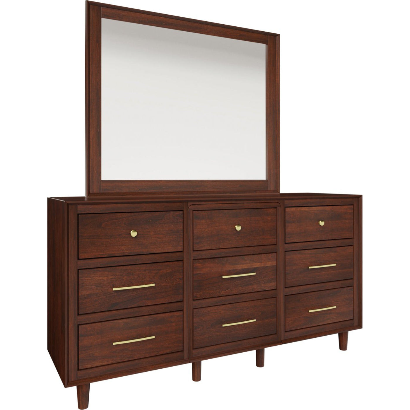 QW Amish Meridian Dresser & Optional Mirror - 183B-GO-MRDDR