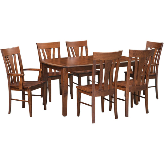 QW Amish Metro 7pc Dining Set - 371Y-234GMETROSET