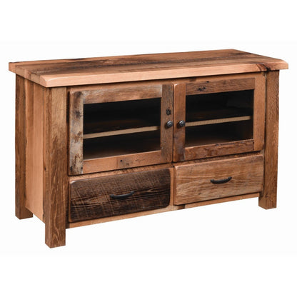 QW Amish Post Mission Reclaimed 48" TV Stand - 647P-RPM48