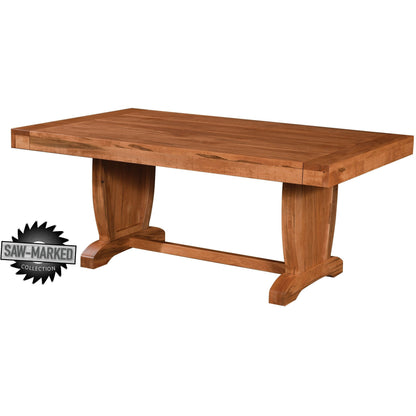 QW Amish 'Saw-Marked' Chuckwagon Table - 614S-CHUCKWAGON
