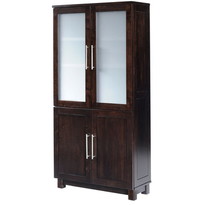 QW Amish Urban Office Bookcase with 4 Doors - YXPT-18-523-4D