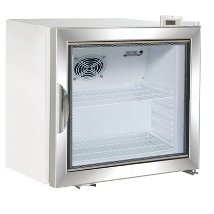 Maxx Cold Merchandiser Refrigerator, Countertop, 22.4"W, 2.1 cu. ft. Storage Capacity, in White - MXM1-2RHC