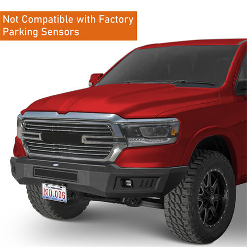 2019-2024 Ram 1500 Aftermarket Front Full-Width Bumper w/LED Lights (Excluding EcoDiesel & Rebel & TRX & Classic Models) - Hooke Road