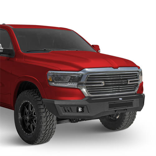 2019-2024 Ram 1500 Aftermarket Front Full-Width Bumper w/LED Lights (Excluding EcoDiesel & Rebel & TRX & Classic Models) - Hooke Road