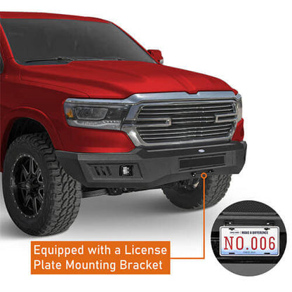 2019-2024 Ram 1500 Aftermarket Front Full-Width Bumper w/LED Lights (Excluding EcoDiesel & Rebel & TRX & Classic Models) - Hooke Road