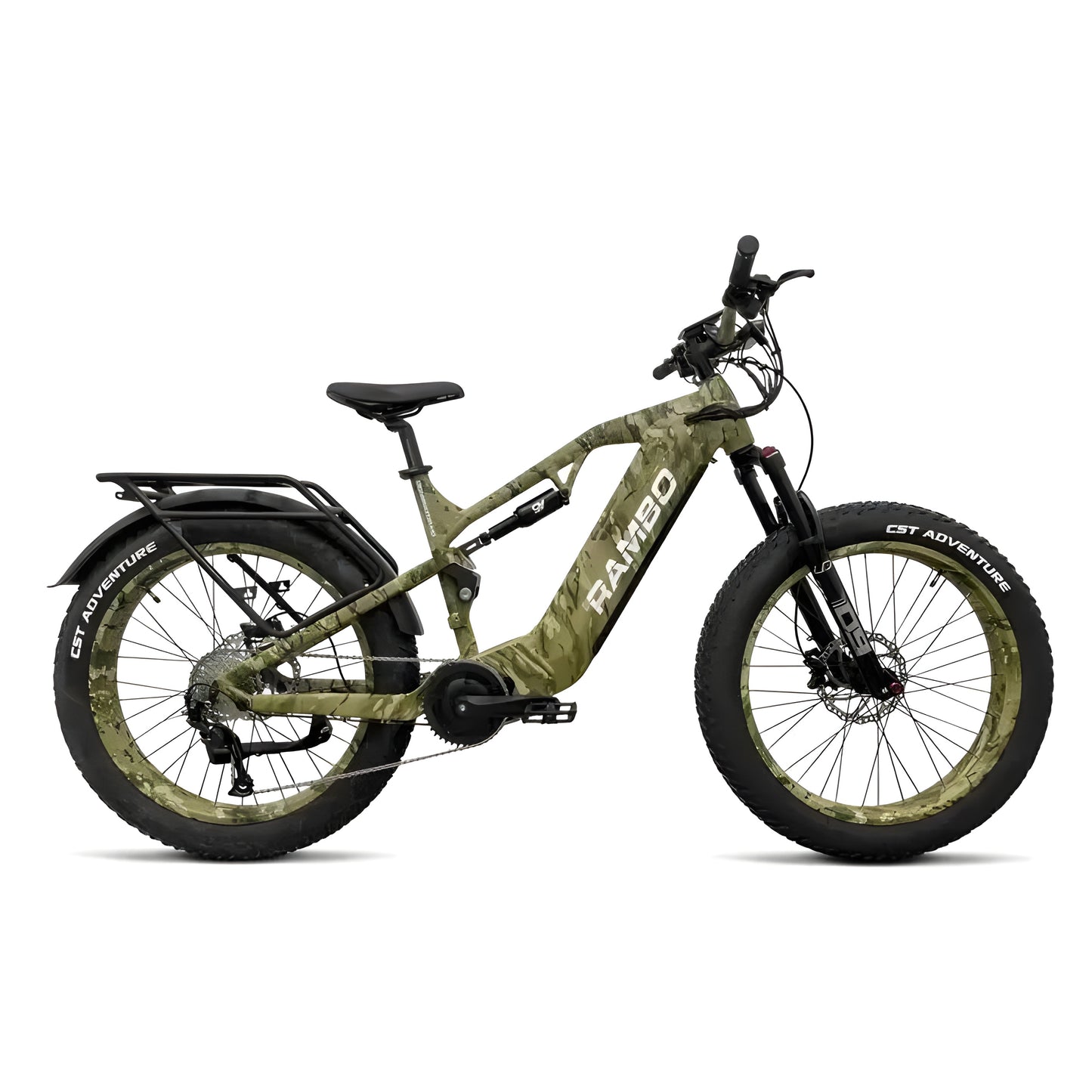 Rambo Dominator HD 48V/15Ah 1000W Mid-Drive Fat Tire Electric Bike