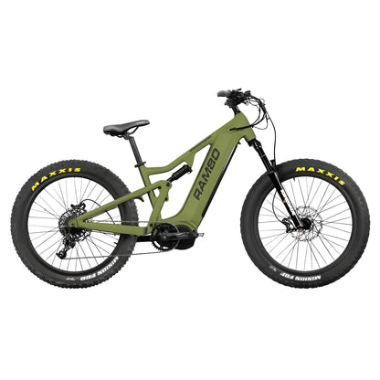 Rambo Dominator HD 48V/15Ah 1000W Mid-Drive Fat Tire Electric Bike