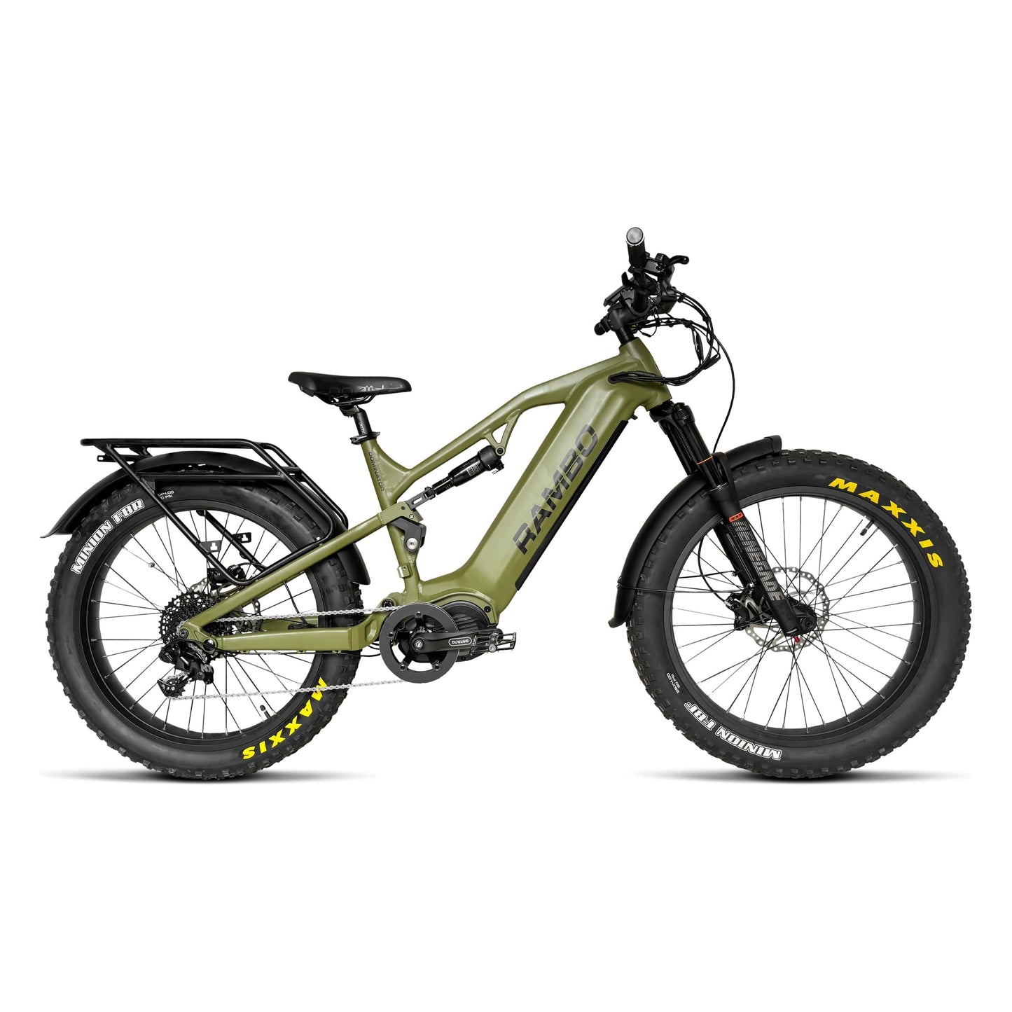 Rambo Dominator Ultra Drive Fat Tire All-Terrain Electric Bike - 48V 15-30Ah 1000W full suspension hydraulic brakes