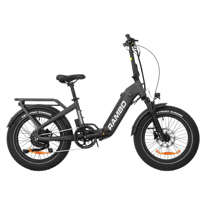 Rambo Ranger Folding Step-Through All-Terrain Electric Bike - 48V 10.4Ah 750W Hub Bafang Motor Hydraulic Brakes