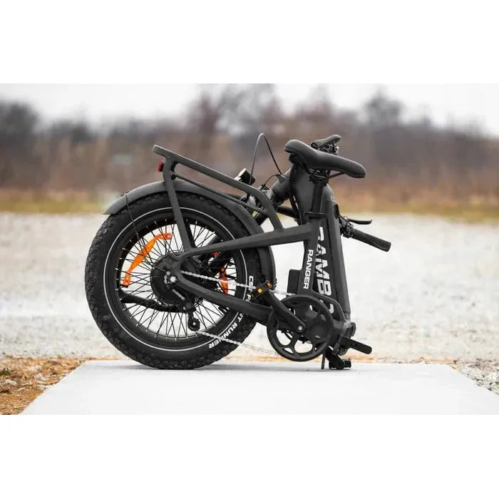 Rambo Ranger Folding Step-Through All-Terrain Electric Bike - 48V 10.4Ah 750W Hub Bafang Motor Hydraulic Brakes