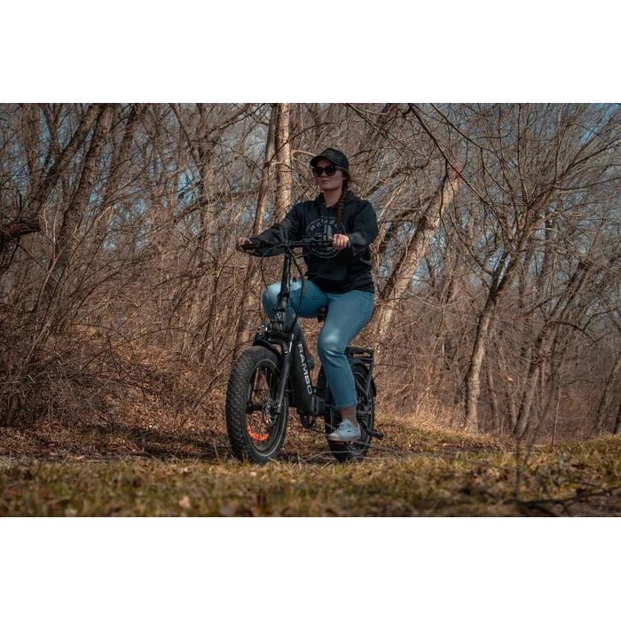 Rambo Ranger Folding Step-Through All-Terrain Electric Bike - 48V 10.4Ah 750W Hub Bafang Motor Hydraulic Brakes