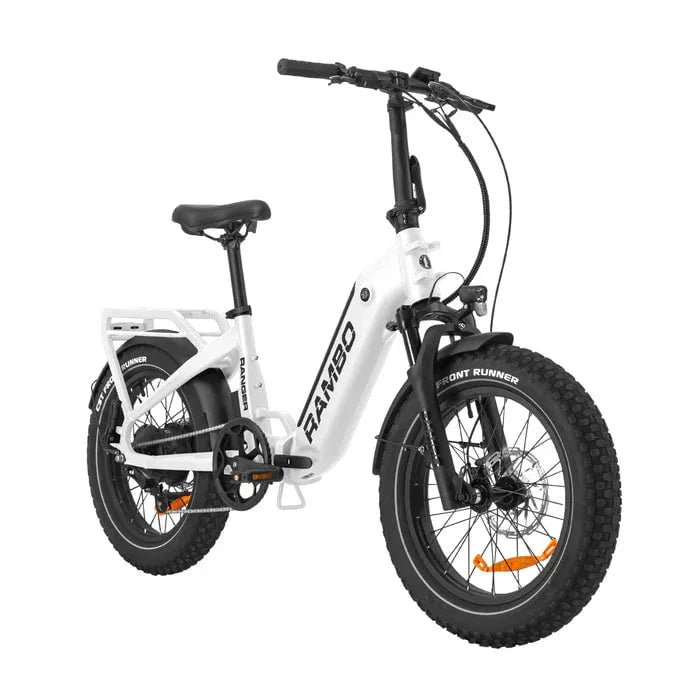 Rambo Ranger Folding Step-Through All-Terrain Electric Bike - 48V 10.4Ah 750W Hub Bafang Motor Hydraulic Brakes