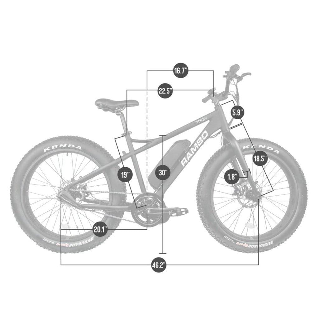 Rambo The Savage 750W 48V Off-Road Electric Mountain Bike