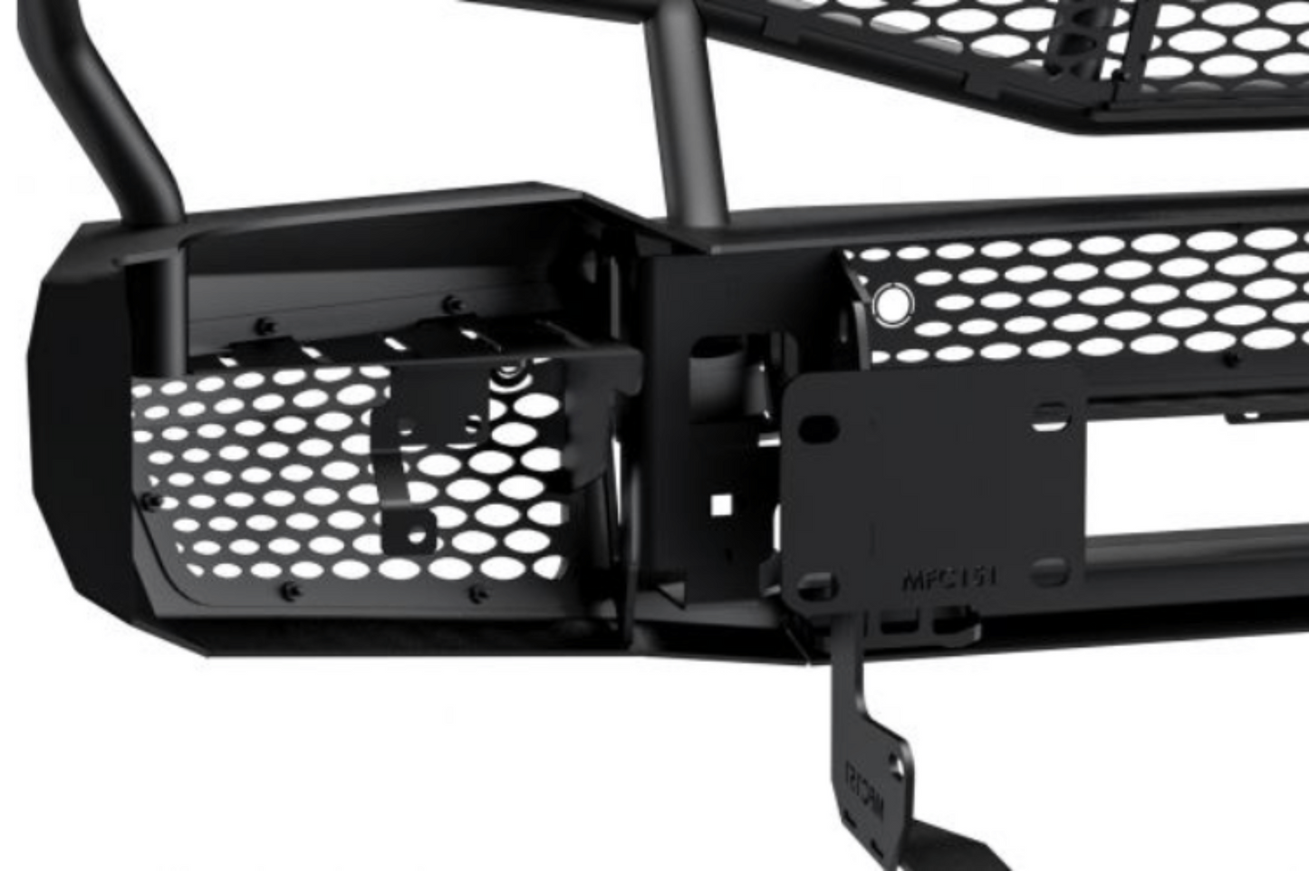 Ranch Hand MFC151BM1 2015-2019 Chevy Silverado 2500/3500 Midnight Series Front Bumper with Grille Guard - MFC151BM1