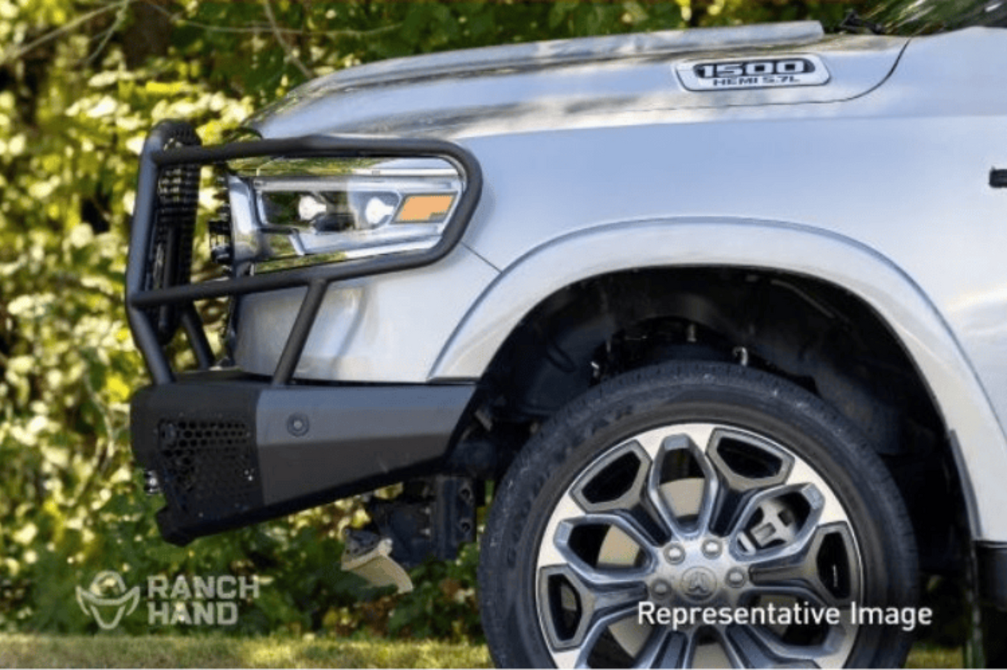 Ranch Hand Midnight Front Bumper with Grille Guard MFF24HBM1 2024-2025 Ford F150 Winch Compatible - MFF24HBM1