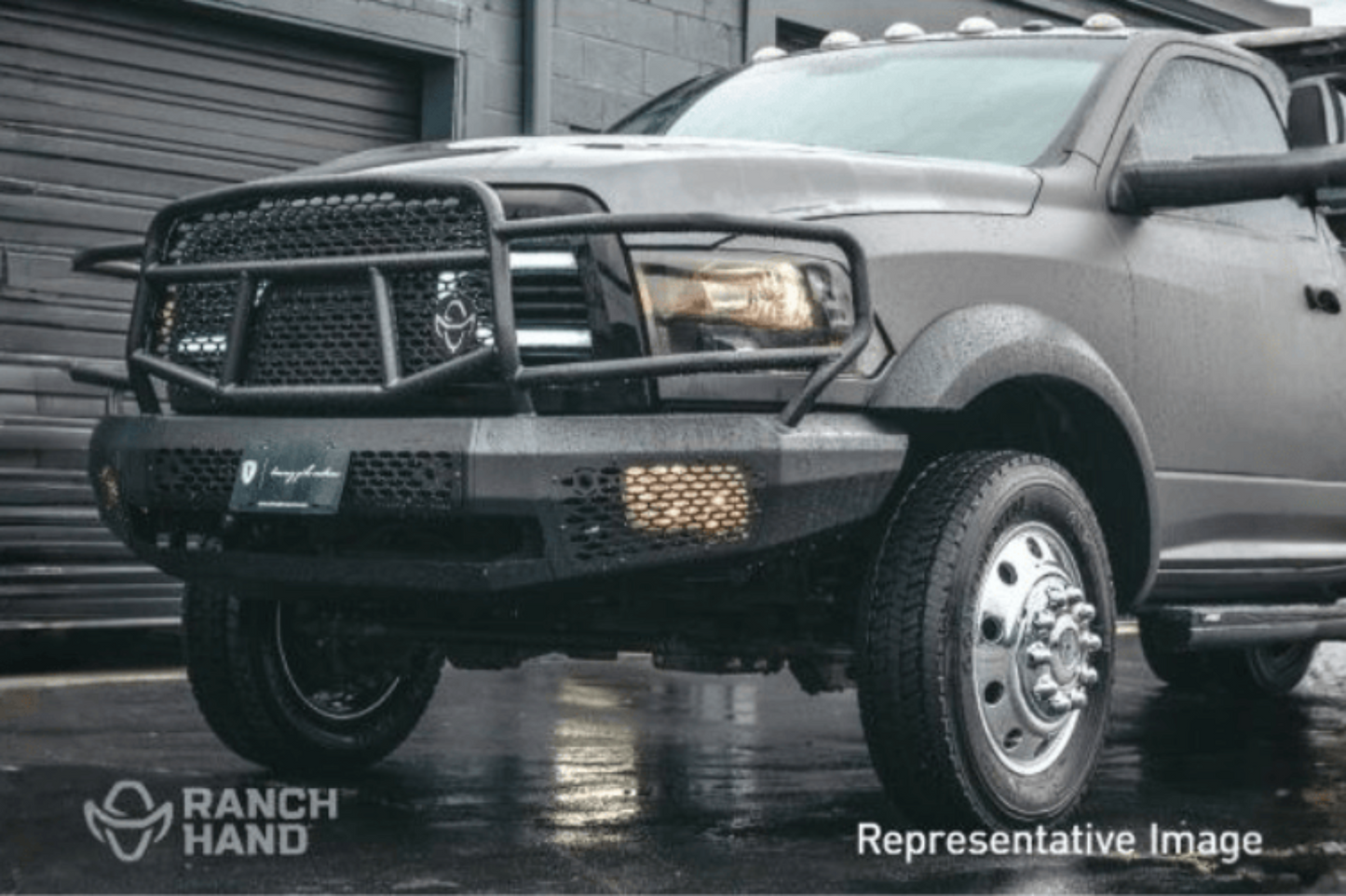 Ranch Hand Midnight Front Bumper with Grille Guard MFF24HBM1 2024-2025 Ford F150 Winch Compatible - MFF24HBM1