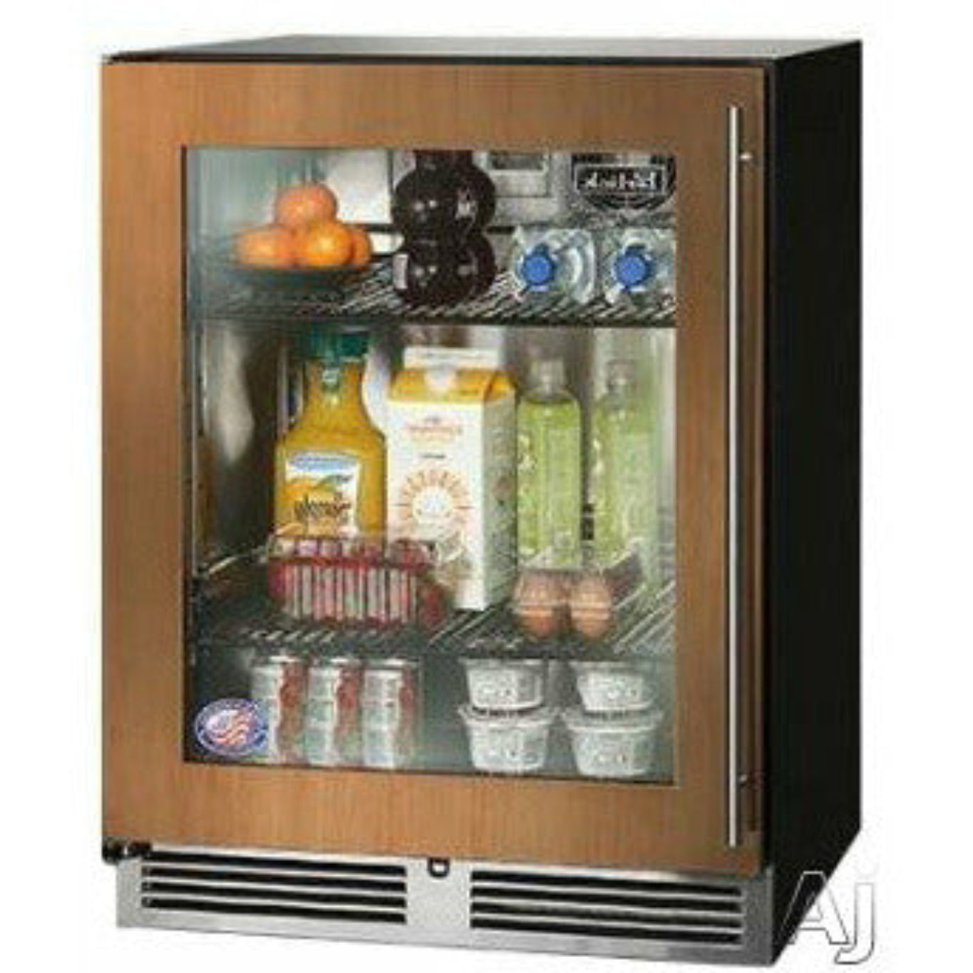Perlick 24" Refrigerator w/ Fully Integrated Glass Door, ADA Compliant with 4.8 cu. ft. Capacity - HA24RB-4-4