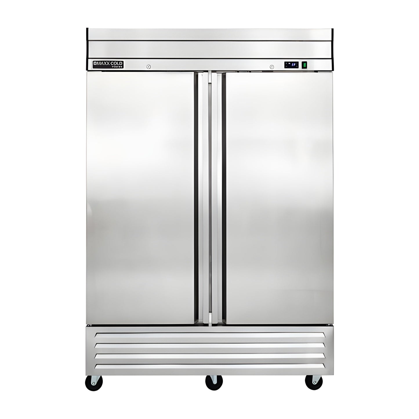 Maxx Cold V-Series 2 Door Reach-In Refrigerator, Bottom Mount, in Stainless Steel - - MVR-49FDHC