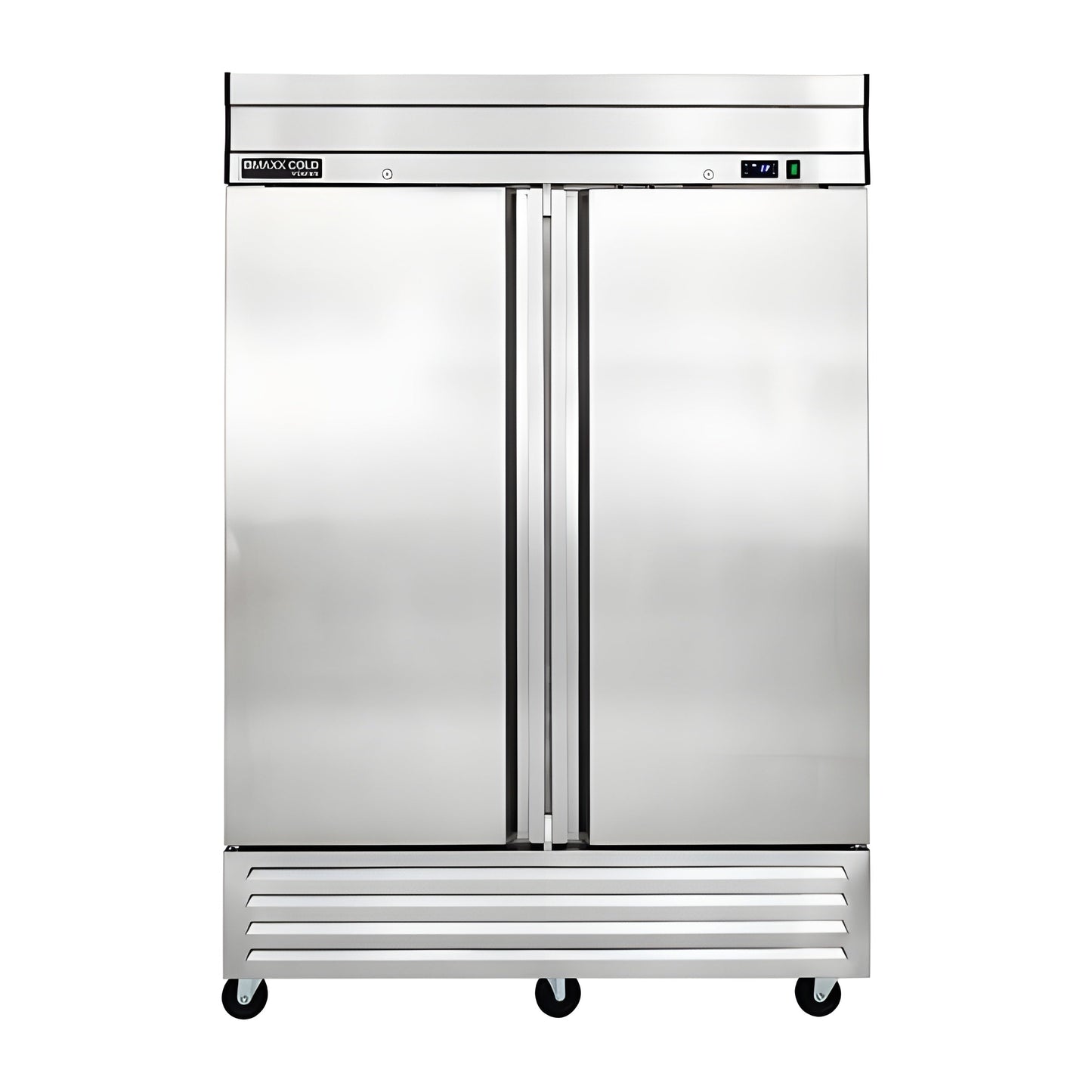 Maxx Cold V-Series 2 Door Reach-In Freezer, Bottom Mount, in Stainless Steel - MVF-49FDHC