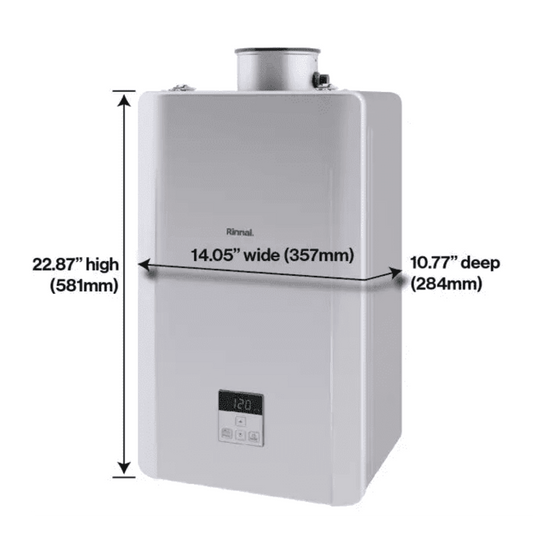 Rinnai RE Series with Smart-Circ 6.6 GPM Indoor NCTWH with Recirculation and Pump, NG