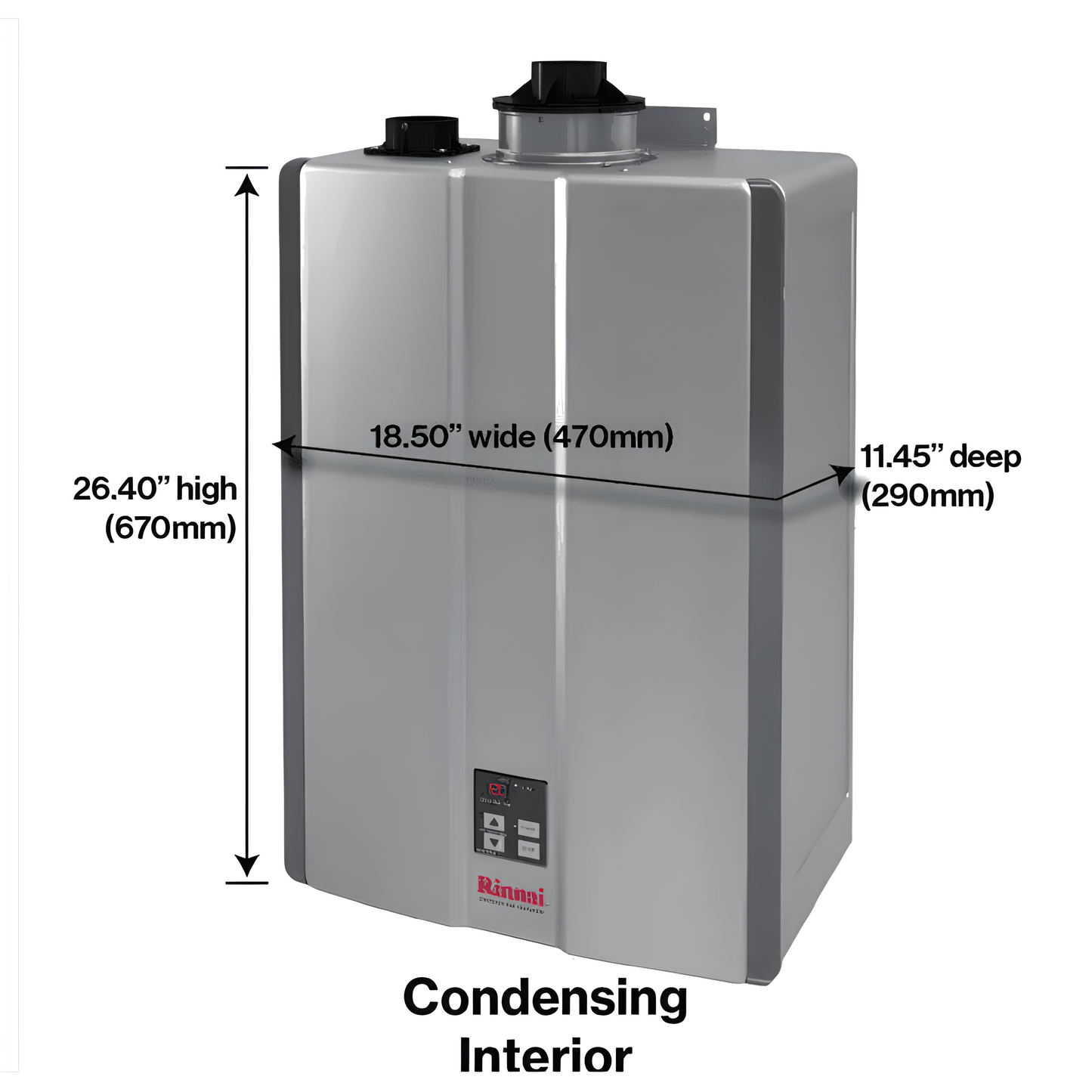 Rinnai SE+ 11 GPM Indoor Condensing Tankless Water Heater with Smart-Circ™ - NG - RSC199iN
