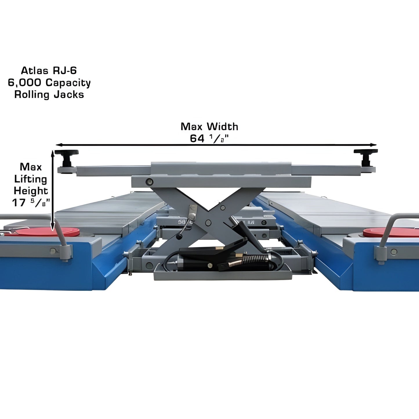 Atlas RJ-6 6,000 lb Rolling Bridge Jack - ATEATTD-RJ-6-FPD