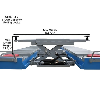 Atlas RJ-6 6,000 lb Rolling Bridge Jack - ATEATTD-RJ-6-FPD
