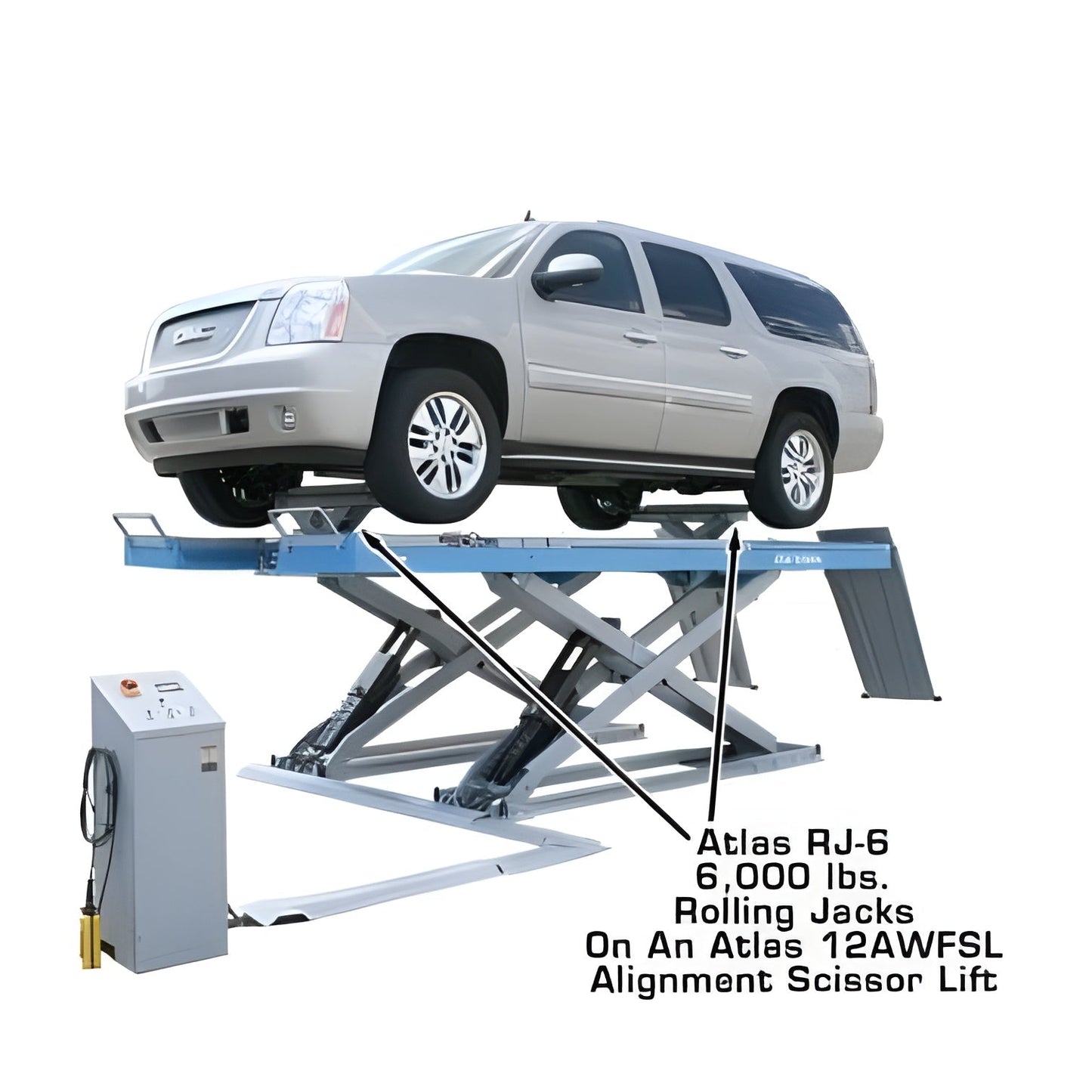 Atlas RJ-6 6,000 lb Rolling Bridge Jack - ATEATTD-RJ-6-FPD