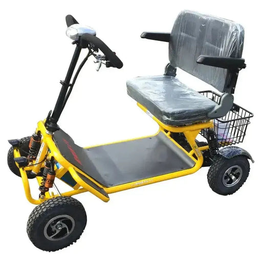 RMB e-Quad 48V 500W Powerful 4-Wheel Mobility Scooter Yellow