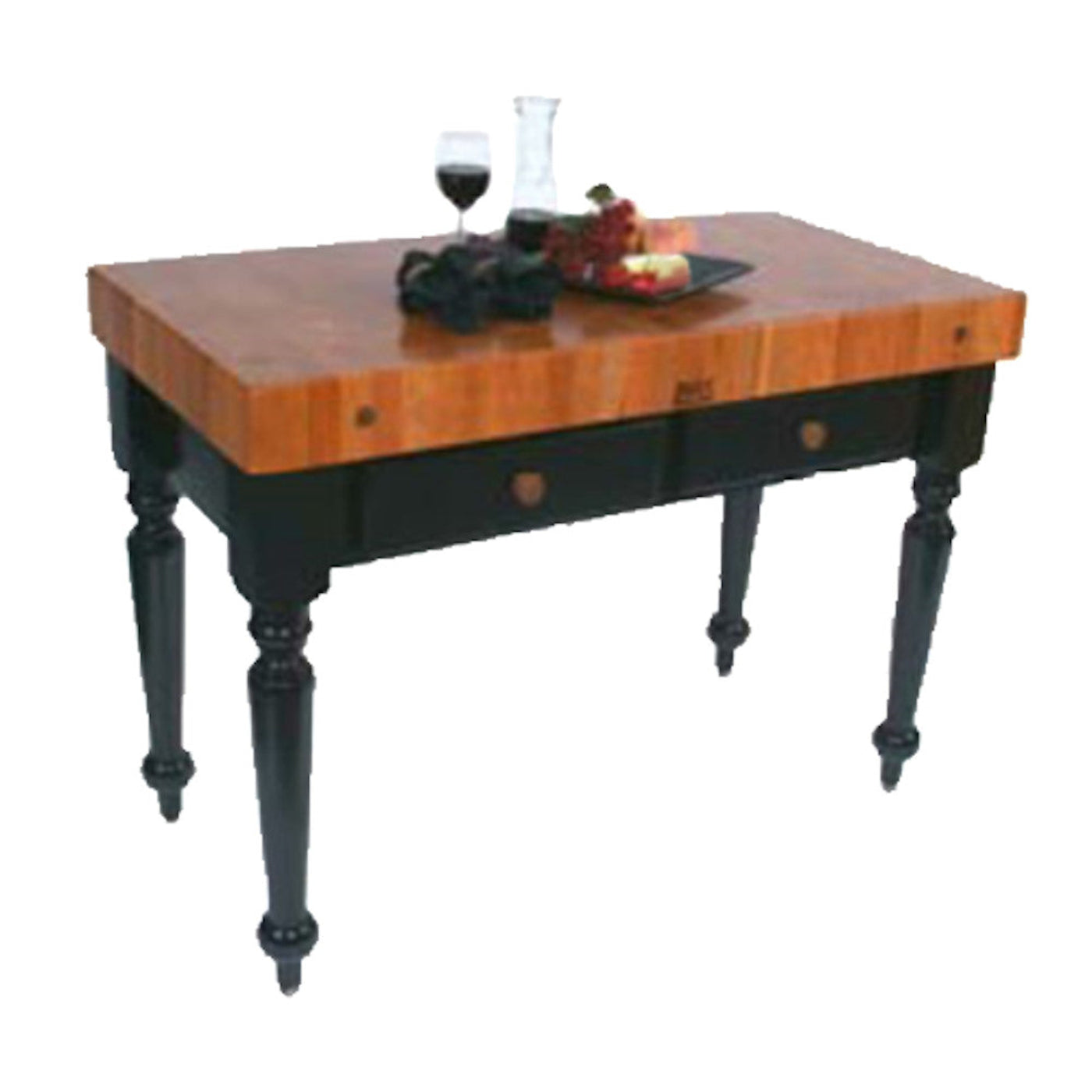 John Boos RN-LR05 Rouge et Noir Le Rustica Boos Block Utility Table 24" x 48" - JBRNLR05