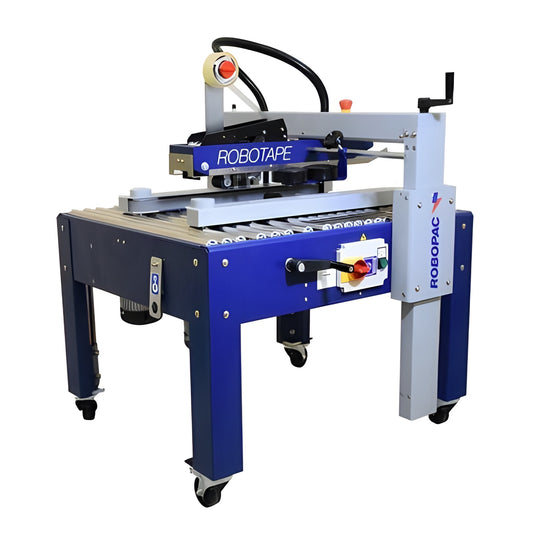 Robopac Semi-Automatic Box Taper Machine, Low Boxes, Fixed Format - Robotape 50 ME LH
