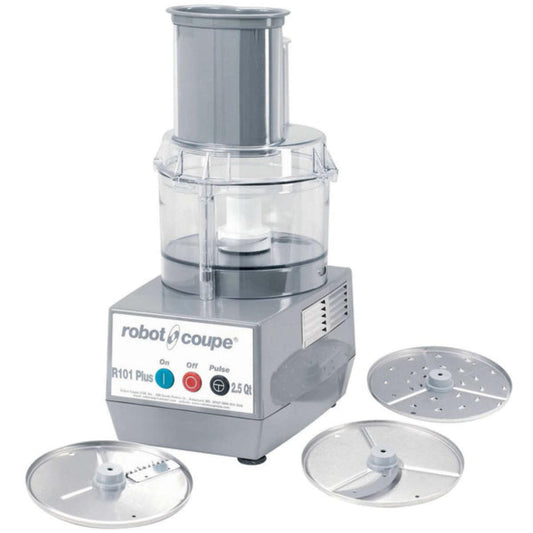 Robot Coupe R101P Plus 2 Qt. Clear Bowl Single Speed Combination Processor - 0.75 Hp / 120V - R101P Plus