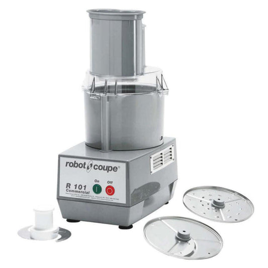 Robot Coupe R101P 2 Qt. Grey Composite Bowl Single Speed Combination Processor - 0.75 Hp / 120V - R101P