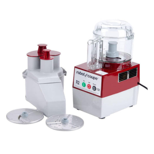 Robot Coupe R2N CLR 3 Qt. Clear Bowl Single Speed Combination Processor - 1 Hp / 120V - R2N CLR