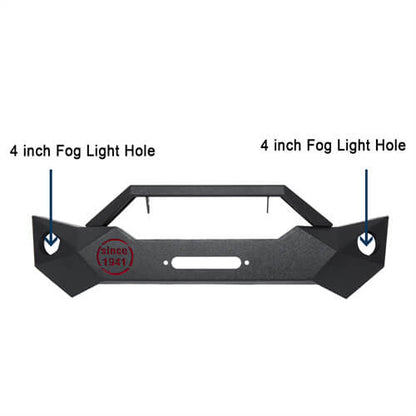 Hooke Road Rock Crawler Stubby Front Bumper & Different Trail Rear Bumper Combo(07-18 Jeep Wrangler JK JKU)