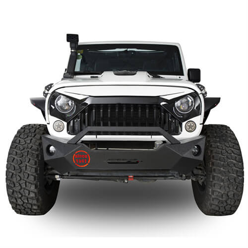 Hooke Road Rock Crawler Stubby Front Bumper & Different Trail Rear Bumper Combo(07-18 Jeep Wrangler JK JKU)