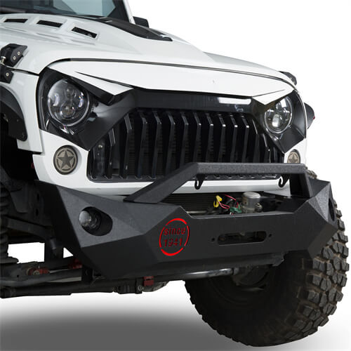 Hooke Road Rock Crawler Stubby Front Bumper & Different Trail Rear Bumper Combo(07-18 Jeep Wrangler JK JKU)