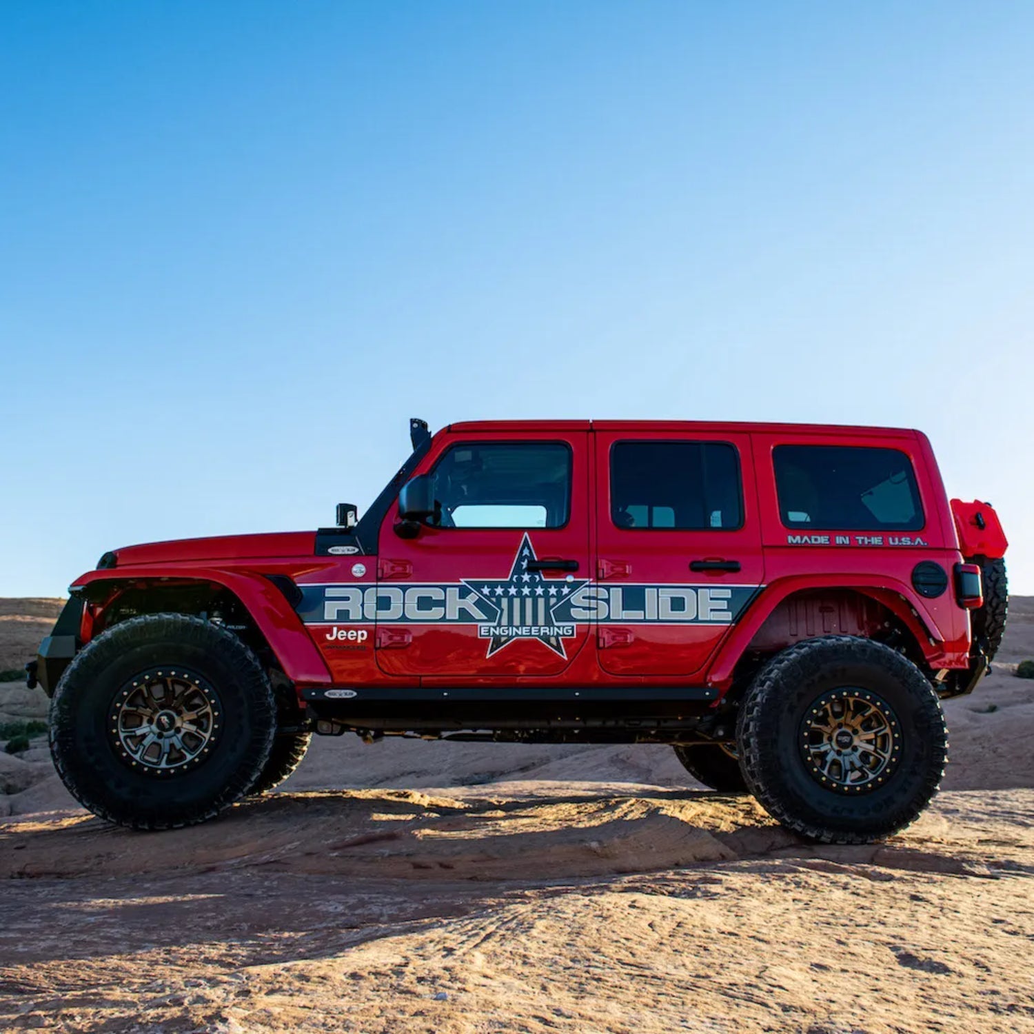 Rock Slide Engineering JL 4 Door Step Slider 2018-2023 - BD-SS-300-JL4