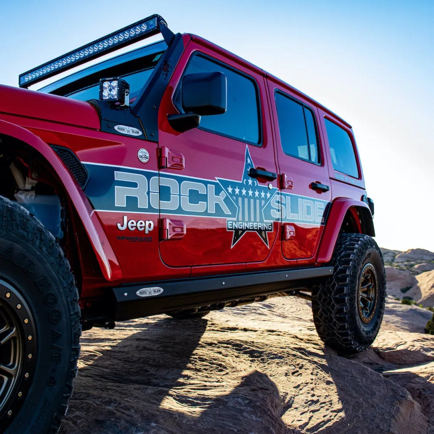 Rock Slide Engineering JL 4 Door Step Slider 2018-2023 - BD-SS-300-JL4