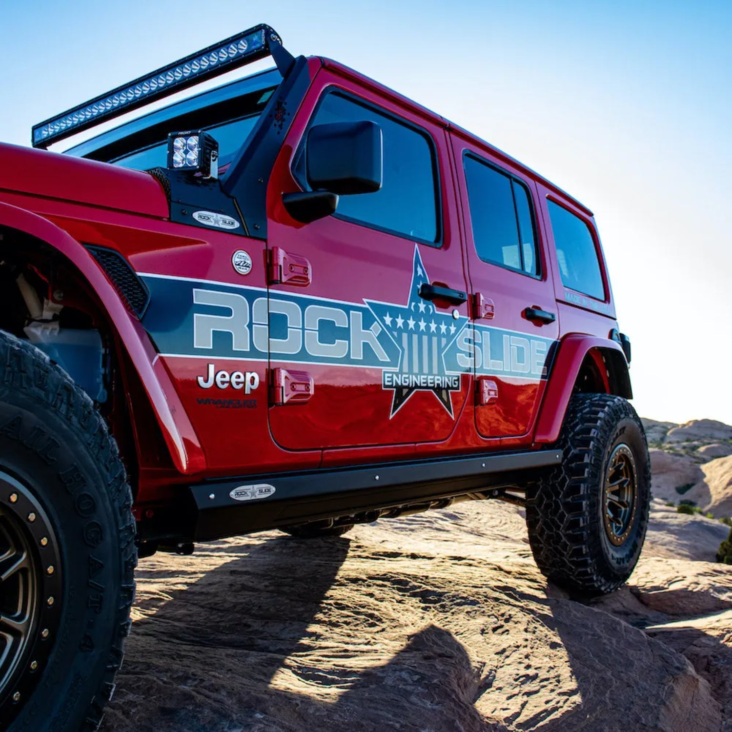 Rock Slide Engineering JL 4 Door Step Slider 2018-2023 - BD-SS-300-JL4