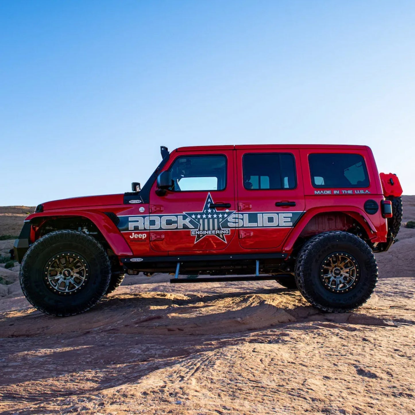 Rock Slide Engineering JL 4 Door Step Slider 2018-2023 - BD-SS-300-JL4