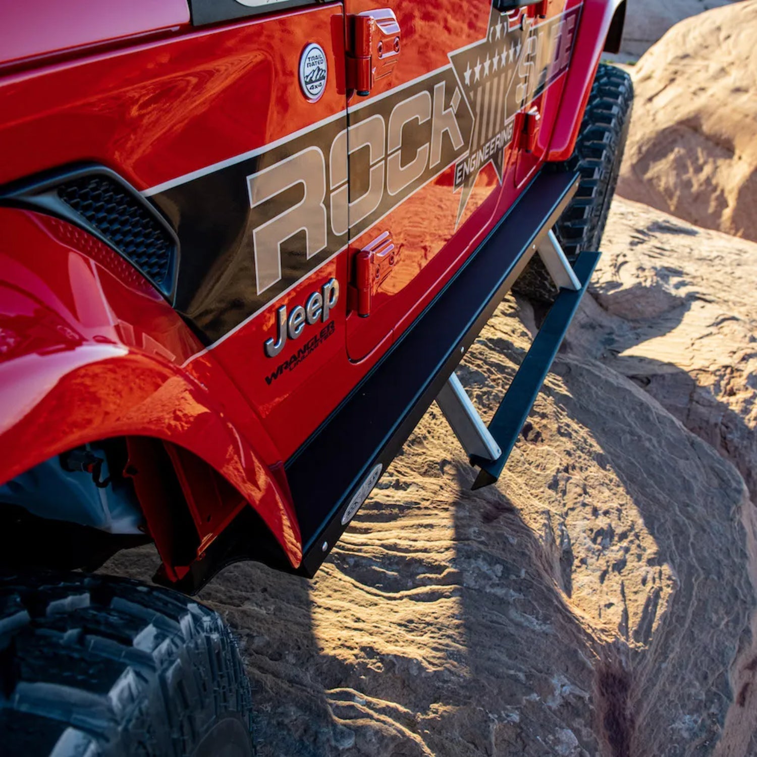 Rock Slide Engineering JL 4 Door Step Slider 2018-2023 - BD-SS-300-JL4