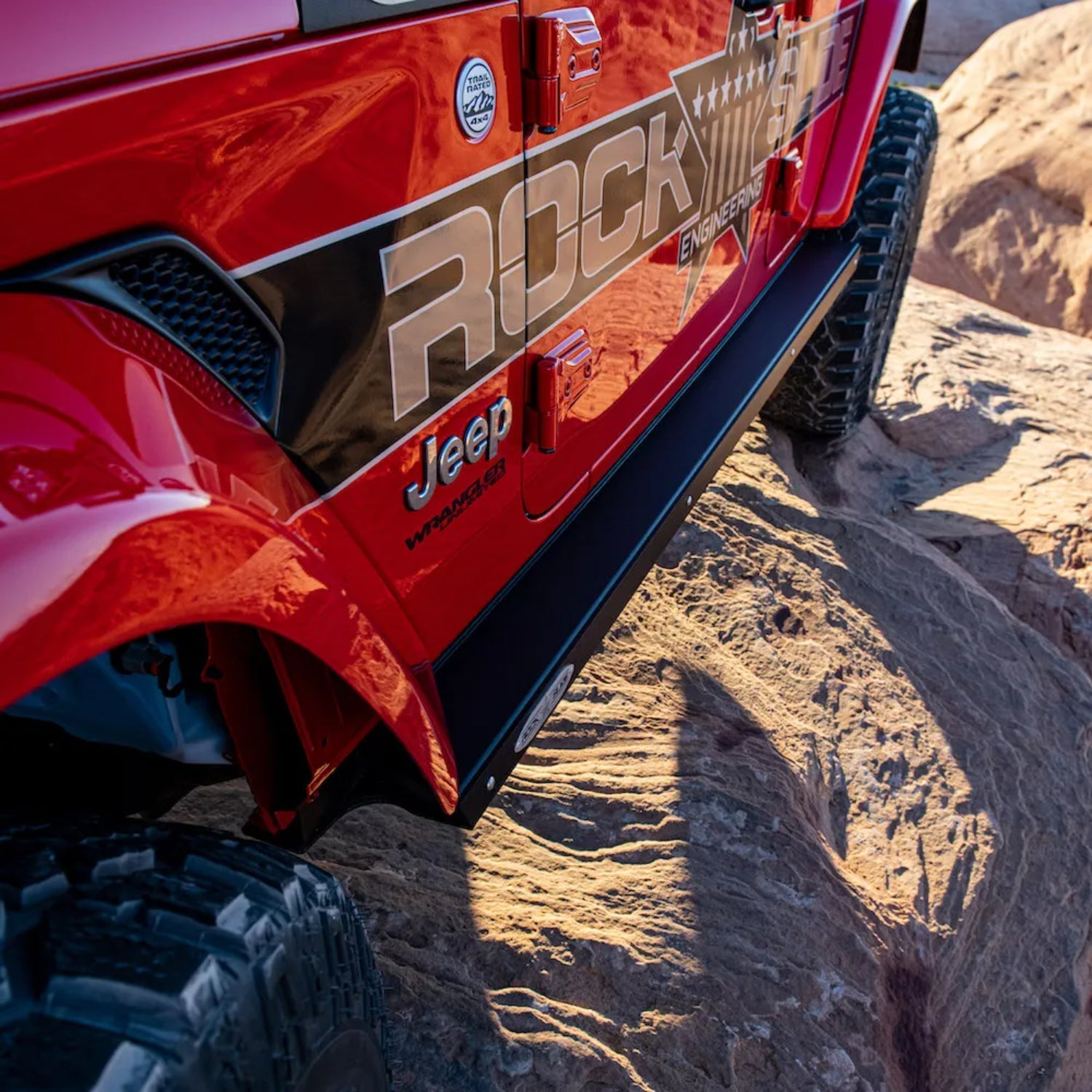 Rock Slide Engineering JL 4 Door Step Slider 2018-2023 - BD-SS-300-JL4